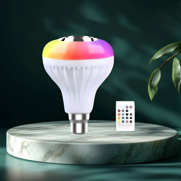 Clairbell Bluetooth Music Bulb Speaker With Remote Control Change Disco light for HomeQ112 Smart Bulb