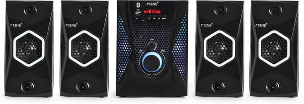 FINE 1404_4.1 Multimedia Home Theatre System with FM/AUX/USB Support & RemoteControl 60 W Bluetooth Home Theatre
