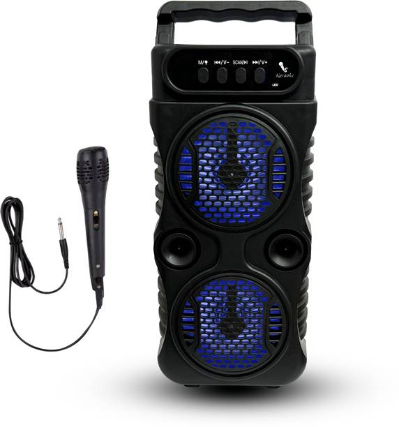 VOIZO Portable Wireless Speaker with Mic | Rich Bass, Hands-Free Calling, 10 W Bluetooth Home Theatre