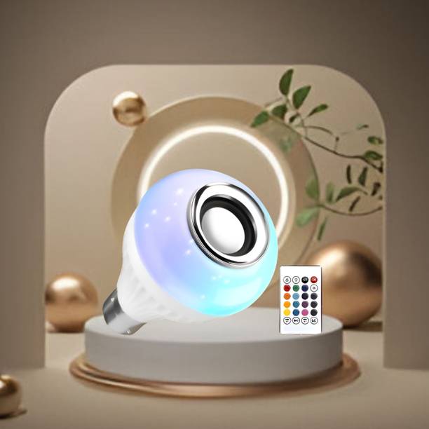 Clairbell Bluetooth Music Bulb Speaker With Remote Control Change Disco light for HomeQ37 Smart Bulb