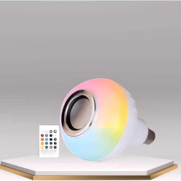 Clairbell Bluetooth Music Bulb Speaker With Remote Control Change Disco light for HomeQ212 Smart Bulb