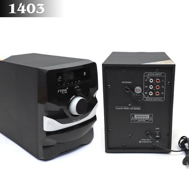 FINE 1403_4.1 Multimedia Home Theatre System with FM/AUX/USB Support & RemoteControl 60 W Bluetooth Home Theatre