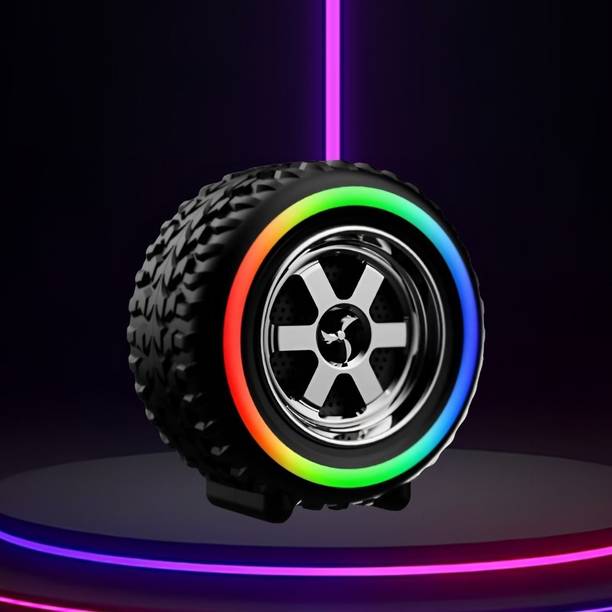 FRONY Bluetooth Speaker Tyre Speakers with 5Hr Battery Life & Mic, Works with iOS A4 10 W Bluetooth Home Theatre