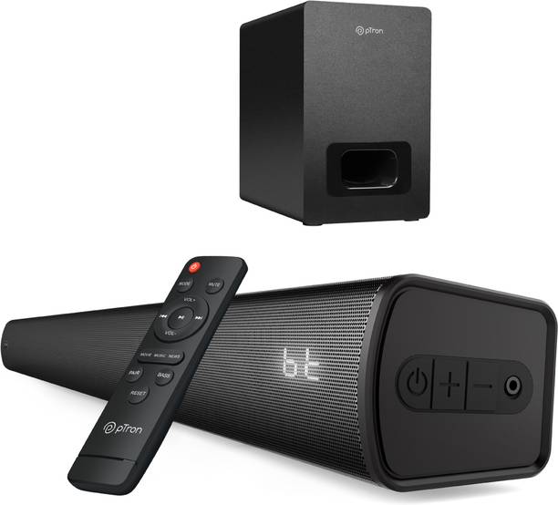 PTron Jazz Pro with 160W Cinematic Surround Sound, 3 EQ Modes, Deep Bass,HDMI ARC Port 160 W Bluetooth Soundbar