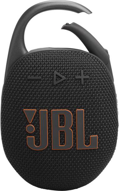 JBL Clip 5 with 12hrs of Playtime,Pro Sound, Integrated Carabiner,Dust & Waterproof 7 W Bluetooth Speaker