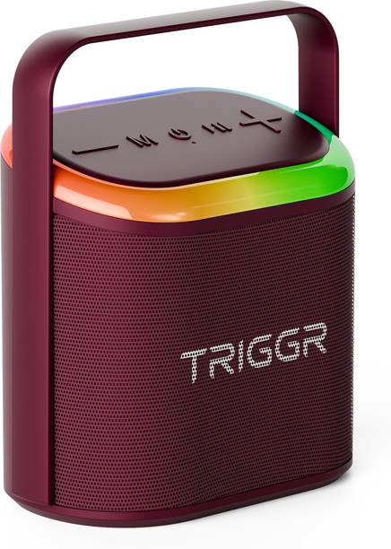 TRIGGR Roar 20 with RGB Lights, Metal Mesh, TWS & FM Mode, 7H Playtime, BT v5.4,20W 20 W Bluetooth Speaker