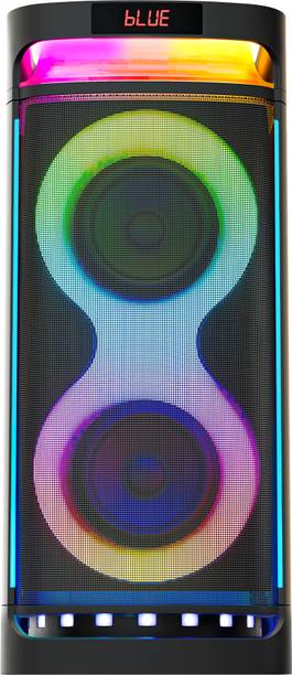 ZEBRONICS Party Fyre 500, 7hrs Playback with RGB, Wireless Mic, TWS, USB, AUX, 140 W Bluetooth Party Speaker Black, Mono Channel