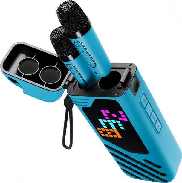 ZEBRONICS Music Bomb X50, 7 Hrs Playback, Wireless dual mic, Led pixel display, TWS, 20 W Bluetooth Speaker
