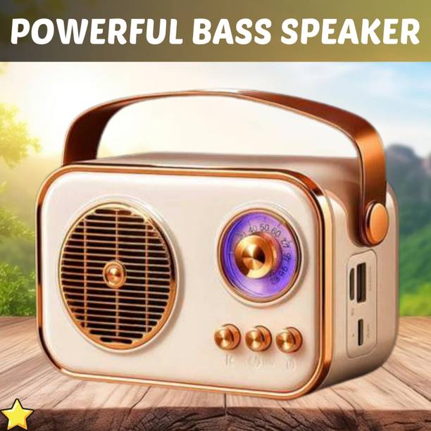 YAROH Saregama (PORTABLE BLUETOOTH SPEAKER) Fm Radio Speaker With Deep Bass SoundBF318 10 W Bluetooth Laptop/Desktop Speaker