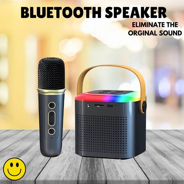SACRO Y1 (PORTABLE BLUETOOTH DESKTOP SPEAKER) With Singing Mic Upto & 6Hr PlaytimeQ118 10 W Bluetooth Laptop/Desktop Speaker