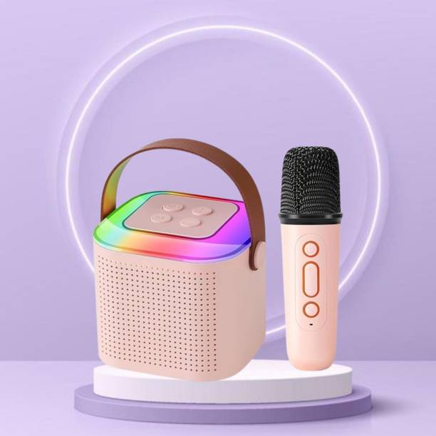 SACRO Y1 (PORTABLE WIRELESS SPEAKER) With Karaoke Mic and High Quality SoundA136 10 W Bluetooth Laptop/Desktop Speaker