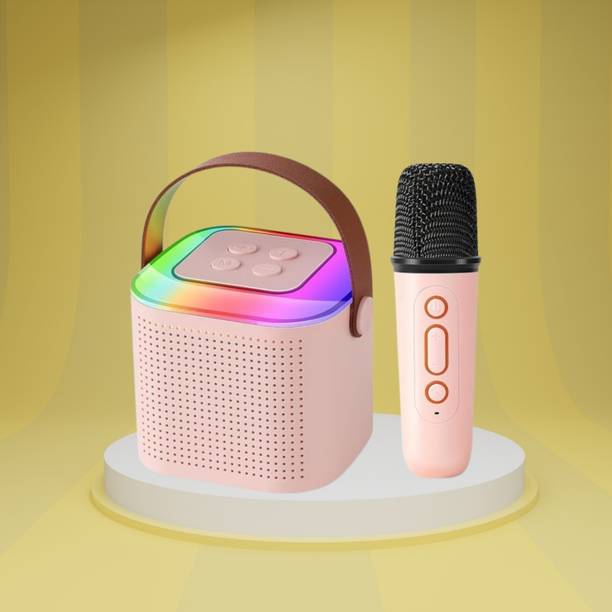 SACRO Y1 (PORTABLE WIRELESS SPEAKER) With Karaoke Mic and High Quality SoundC444 10 W Bluetooth Laptop/Desktop Speaker
