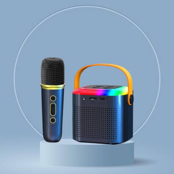 SACRO Y1 (PORTABLE WIRELESS SPEAKER) With Karaoke Mic and High Quality SoundC15 10 W Bluetooth Laptop/Desktop Speaker