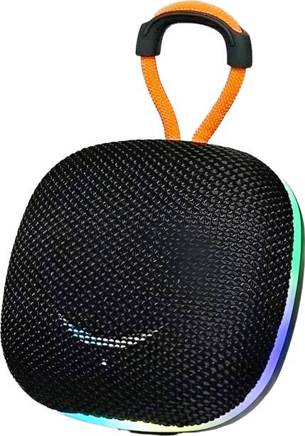 ZXTMUZK Clip 5 with 6hrs of Playtime,Pro Sound, Integrated Carabiner,Dust & Waterproo 5 W Bluetooth Laptop/Desktop Speaker