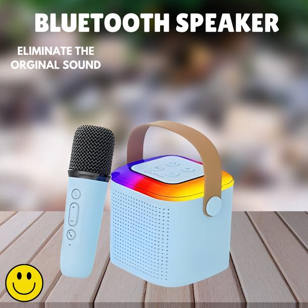 SACRO Y1 (PORTABLE BLUETOOTH DESKTOP SPEAKER) With Singing Mic Upto & 6Hr PlaytimeQ269 10 W Bluetooth Laptop/Desktop Speaker