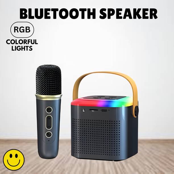 SACRO Y1 (PORTABLE BLUETOOTH DESKTOP SPEAKER) With Singing Mic Upto & 6Hr PlaytimeQ472 10 W Bluetooth Laptop/Desktop Speaker