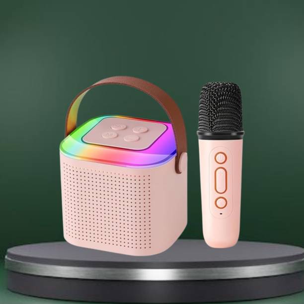 SACRO Y1 (PORTABLE WIRELESS SPEAKER) With Karaoke Mic and High Quality SoundC144 10 W Bluetooth Laptop/Desktop Speaker