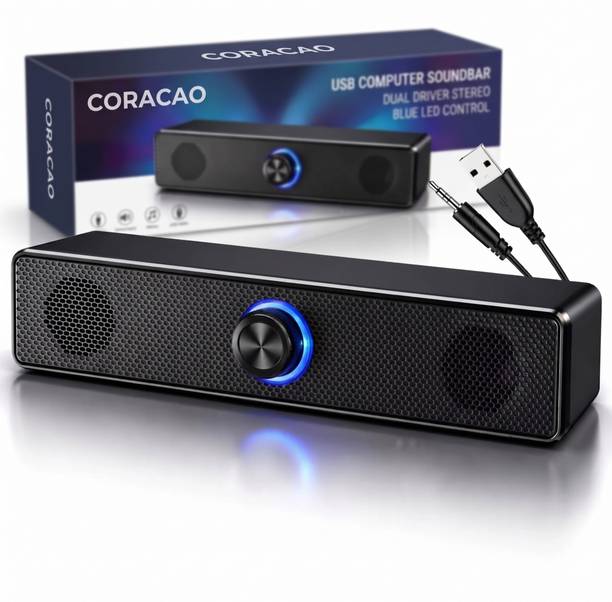 Coracao USB Computer Soundbar 10Wstereo Speaker