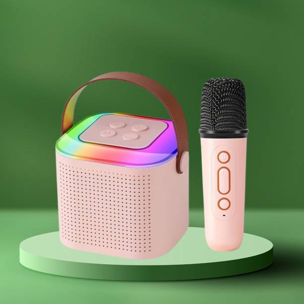 SACRO Y1 (PORTABLE WIRELESS SPEAKER) With Karaoke Mic and High Quality SoundC432 10 W Bluetooth Laptop/Desktop Speaker
