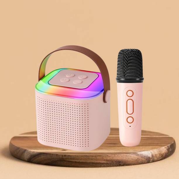 SACRO Y1 (PORTABLE WIRELESS SPEAKER) With Karaoke Mic and High Quality SoundA91 10 W Bluetooth Laptop/Desktop Speaker