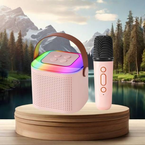 Clairbell Y1 (PORTABLE WIRELESS SPEAKER) With Karaoke Mic and High Quality SoundA43 10 W Bluetooth Laptop/Desktop Speaker