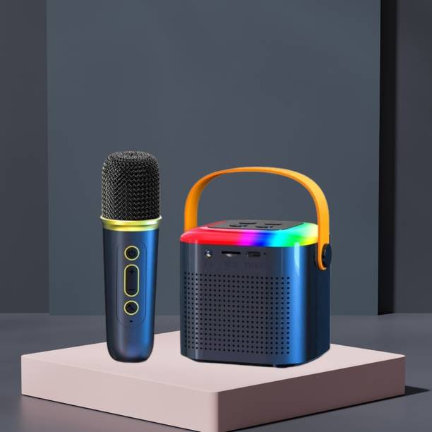 SACRO Y1 (PORTABLE WIRELESS SPEAKER) With Karaoke Mic and High Quality SoundB428 10 W Bluetooth Laptop/Desktop Speaker