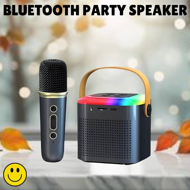 SACRO Y1 (PORTABLE BLUETOOTH DESKTOP SPEAKER) With Singing Mic Upto & 6Hr PlaytimeQ386 10 W Bluetooth Laptop/Desktop Speaker