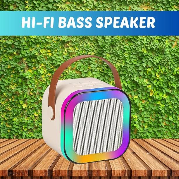 GUGGU W12 (PORTABLE WIRELESS BLUETOOTH SPEAKER) Dynamic Thunder Sound & RGB LightI448 10 W Bluetooth Laptop/Desktop Speaker