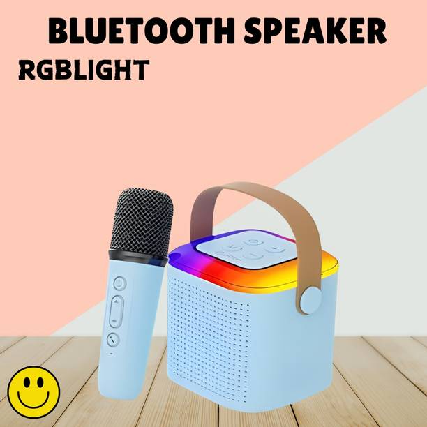 SACRO Y1 (PORTABLE BLUETOOTH DESKTOP SPEAKER) With Singing Mic Upto & 6Hr PlaytimeQ498 10 W Bluetooth Laptop/Desktop Speaker