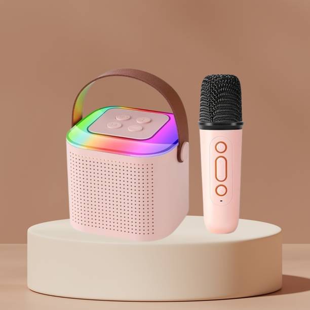 SACRO Y1 (PORTABLE WIRELESS SPEAKER) With Karaoke Mic and High Quality SoundB455 10 W Bluetooth Laptop/Desktop Speaker
