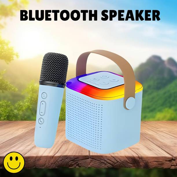 SACRO Y1 (PORTABLE BLUETOOTH DESKTOP SPEAKER) With Singing Mic Upto & 6Hr PlaytimeQ277 10 W Bluetooth Laptop/Desktop Speaker