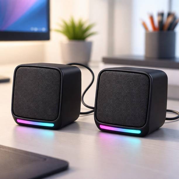 otoobest Computer Speakers – 6W Stereo Sound | Mz-11VP 5 W Bluetooth Laptop/Desktop Speaker