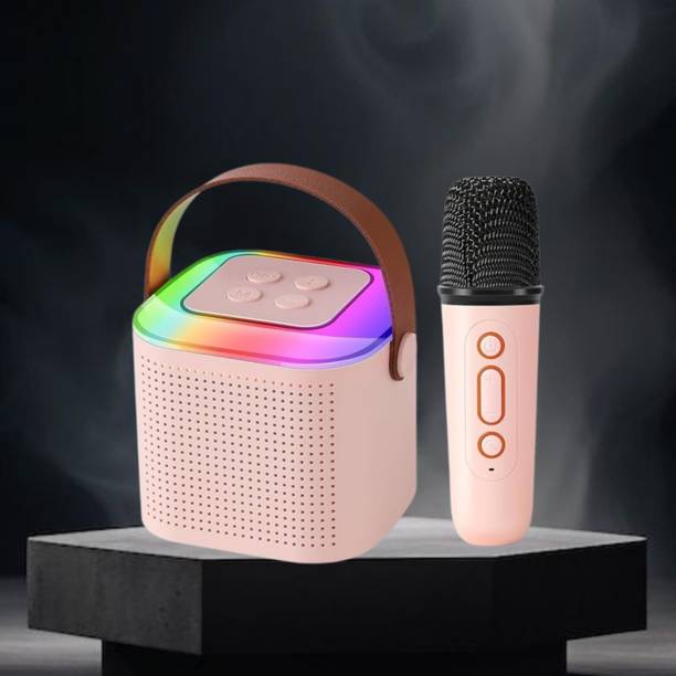 SACRO Y1 (PORTABLE WIRELESS SPEAKER) With Karaoke Mic and High Quality SoundA160 10 W Bluetooth Laptop/Desktop Speaker