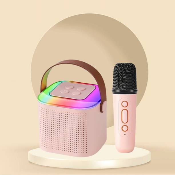 SACRO Y1 (PORTABLE WIRELESS SPEAKER) With Karaoke Mic and High Quality SoundB380 10 W Bluetooth Laptop/Desktop Speaker