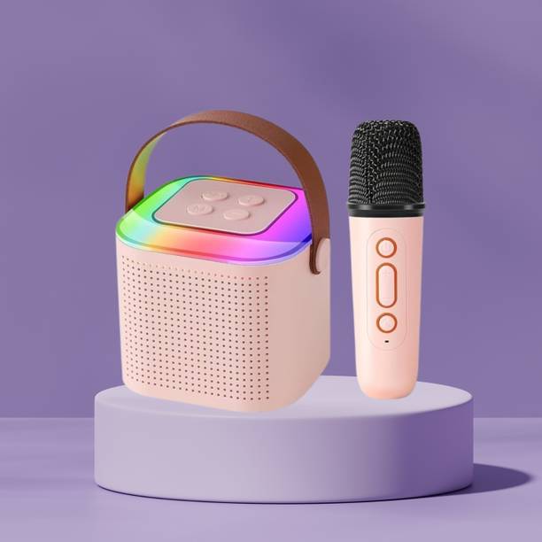 SACRO Y1 (PORTABLE WIRELESS SPEAKER) With Karaoke Mic and High Quality SoundC321 10 W Bluetooth Laptop/Desktop Speaker