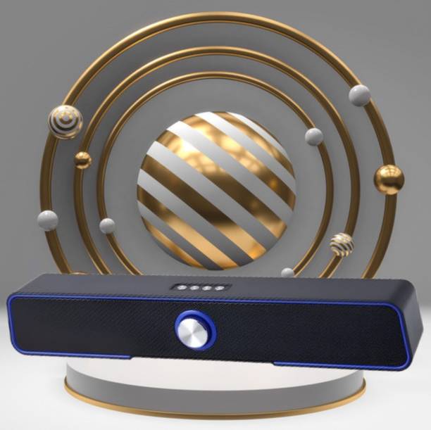 GUGGU Bluetooth Soundbar Speaker with Immersive 3D Surround Sound & 2400mAh BatteyC345 10 W Bluetooth Home Theatre