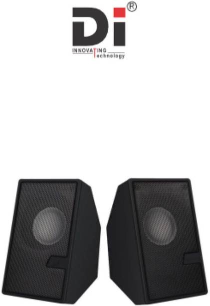 Di USB Multimedia Speaker with 3.5 Aux Connectivity 6 W Laptop/Desktop Speaker