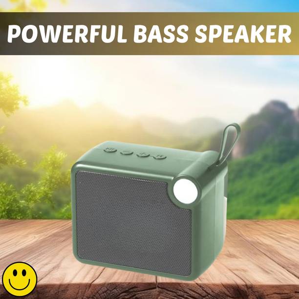 SACRO M406 (PORTABLE WIRELESS SPEAKER) Crystal Clear Sound With Long Life BatteryW2 5 W Bluetooth Laptop/Desktop Speaker