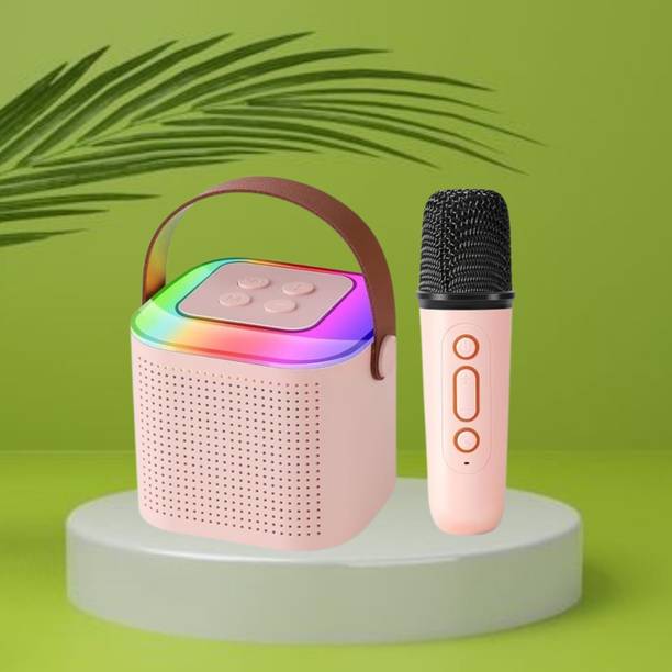 SACRO Y1 (PORTABLE WIRELESS SPEAKER) With Karaoke Mic and High Quality SoundC324 10 W Bluetooth Laptop/Desktop Speaker