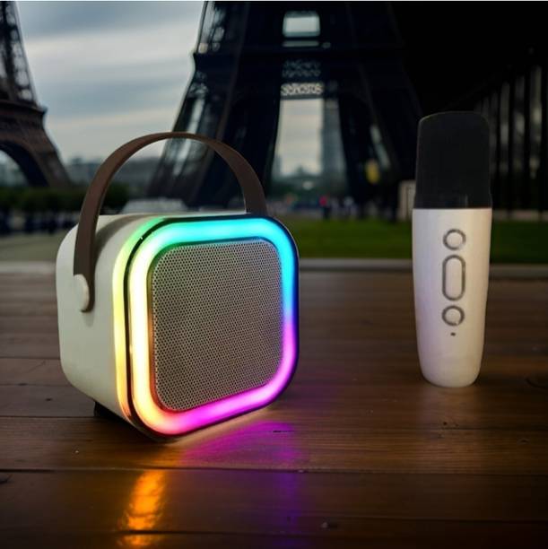 GUGGU G50_K12Wireless karaoke mic speaker with Bluetooth compatibility and RGB lights 10 W Bluetooth Laptop/Desktop Speaker