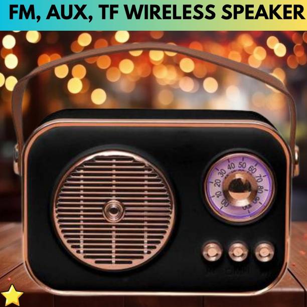 FRONY Saregama (PORTABLE BLUETOOTH SPEAKER) Fm Radio Speaker With Deep Bass SoundBO165 10 W Bluetooth Laptop/Desktop Speaker
