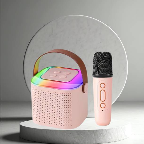 SACRO Y1 (PORTABLE WIRELESS SPEAKER) With Karaoke Mic and High Quality SoundC6 10 W Bluetooth Laptop/Desktop Speaker