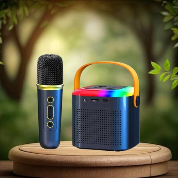 SACRO Y1 (PORTABLE WIRELESS SPEAKER) With Karaoke Mic and High Quality SoundA109 10 W Bluetooth Laptop/Desktop Speaker