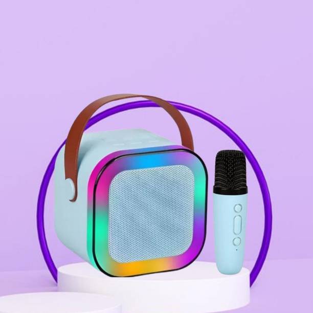 SACRO K12 Bluetooth Speaker with wireless Karaoke Mic, Voice Effects BT5.1/TF CardD328 10 W Bluetooth Laptop/Desktop Speaker
