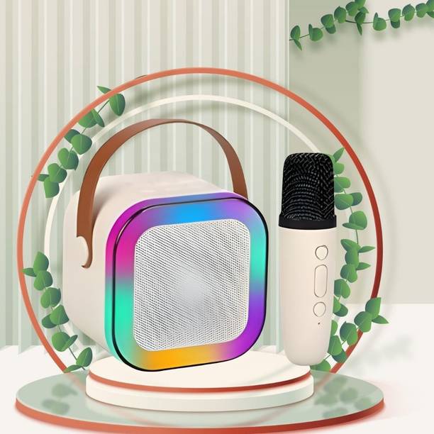 SACRO K12 Bluetooth Speaker with wireless Karaoke Mic, Voice Effects BT5.1/TF CardD316 10 W Bluetooth Laptop/Desktop Speaker