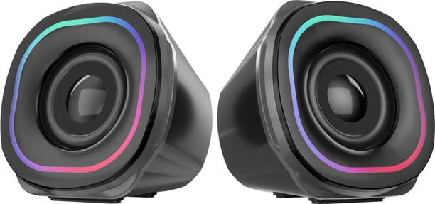 Portronics Intune 5 12W USB Powered Portable Speaker With LED Light Control/Volume Control 12 W Laptop/Desktop Speaker