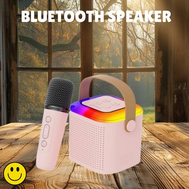 SACRO Y1 (PORTABLE BLUETOOTH DESKTOP SPEAKER) With Singing Mic Upto & 6Hr PlaytimeQ418 10 W Bluetooth Laptop/Desktop Speaker
