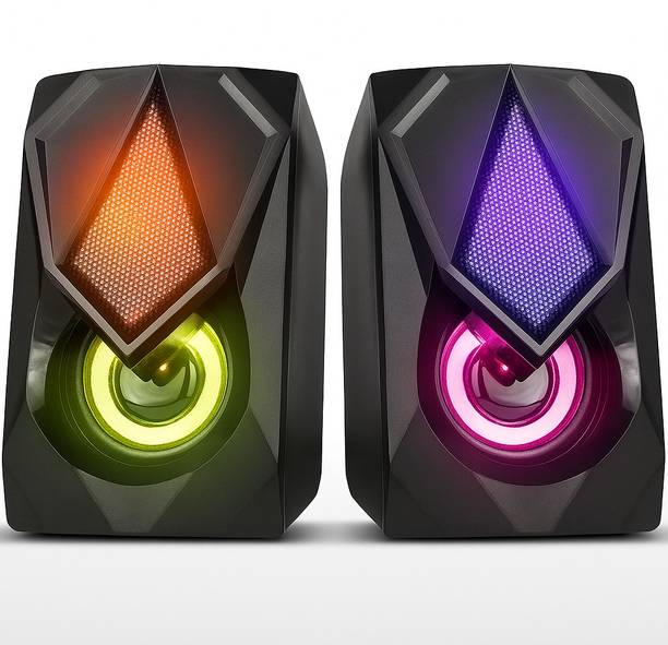 fire turtle FT-NEW CS601 6W Dual Channel Multimedia Speaker System for Laptops & Desktops 6W 6 W Laptop/Desktop Speaker