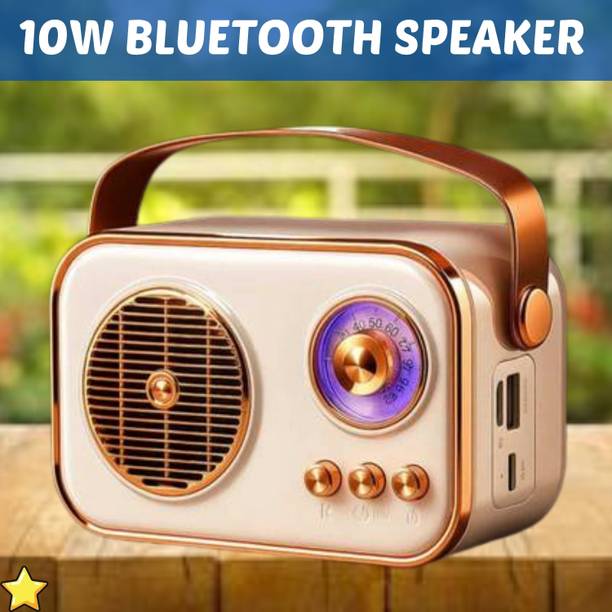 Clairbell Saregama (PORTABLE BLUETOOTH SPEAKER) Fm Radio Speaker With Deep Bass SoundMI76 10 W Bluetooth Laptop/Desktop Speaker