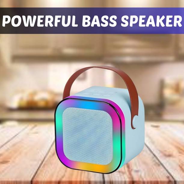 GUGGU W12 (PORTABLE WIRELESS BLUETOOTH SPEAKER) Dynamic Thunder Sound & RGB LightI326 10 W Bluetooth Laptop/Desktop Speaker